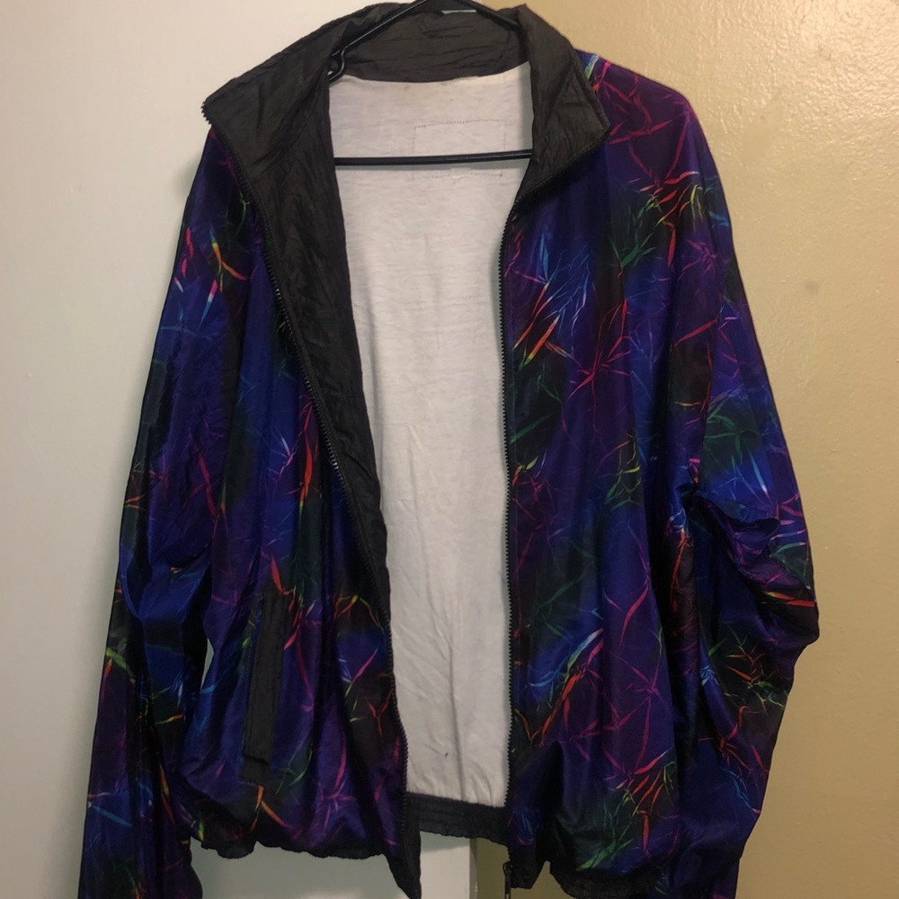 Colorful vintage windbreaker